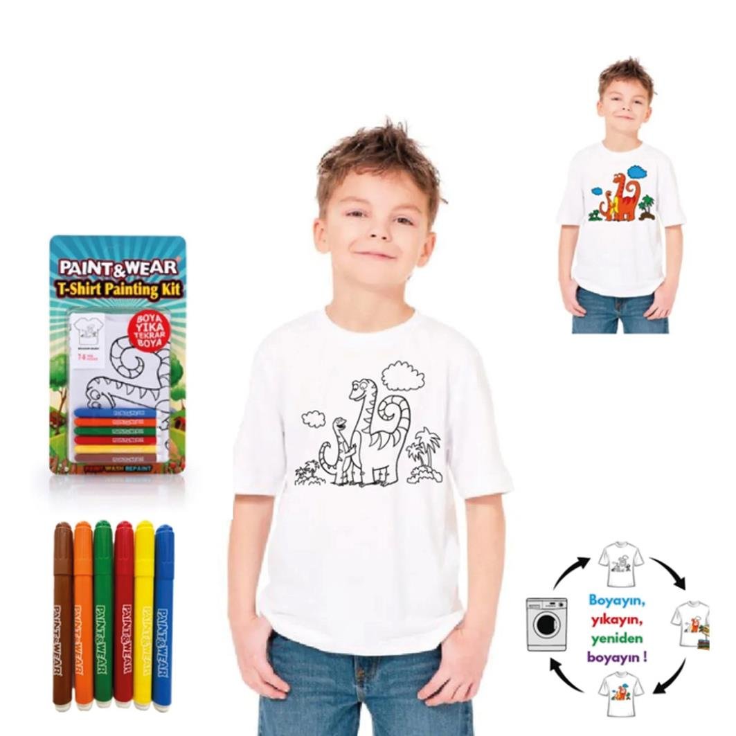  Boyama Çocuk T-shirt