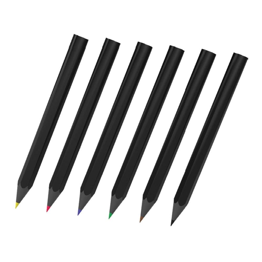 6'lı Mini Latalı Kuru Boya Kalemi