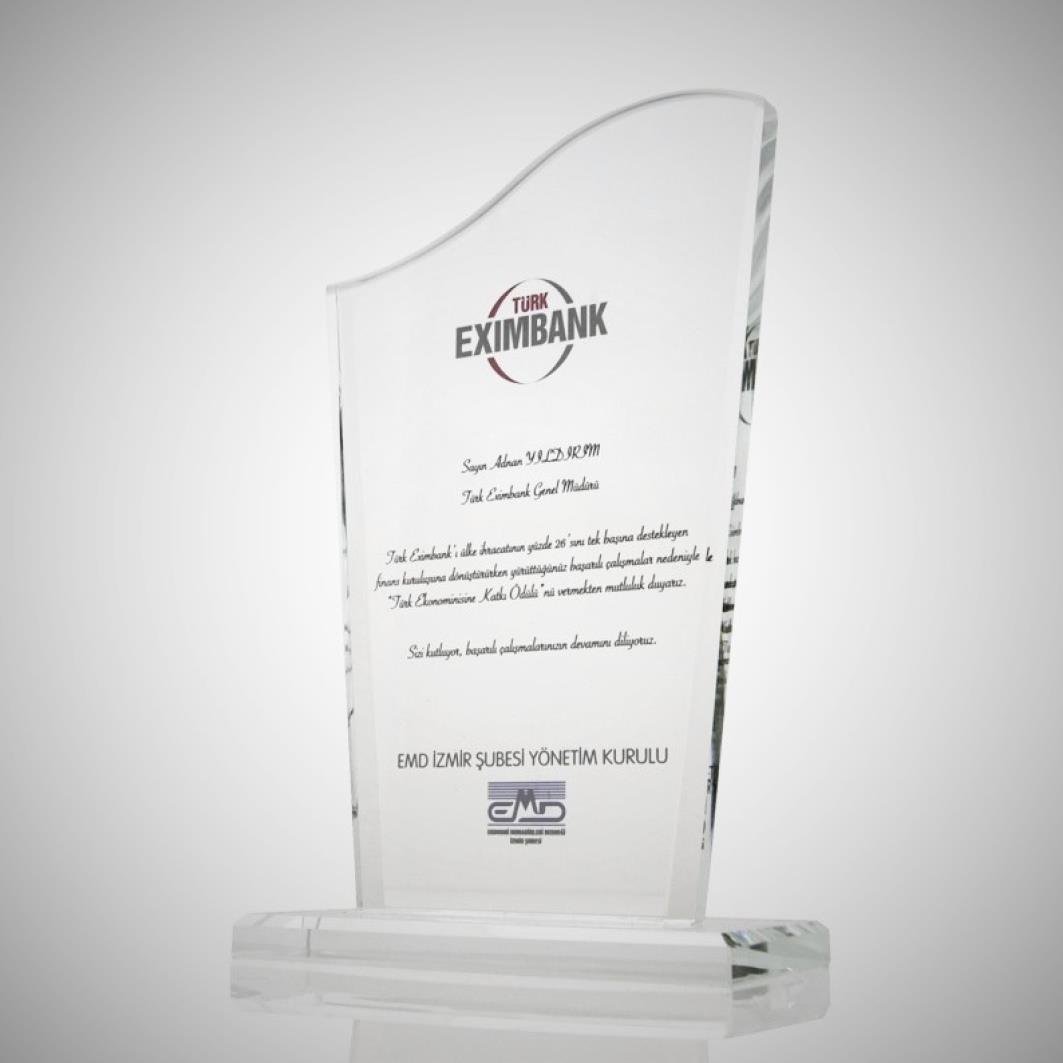 Kıbrıs Kristal Plaket