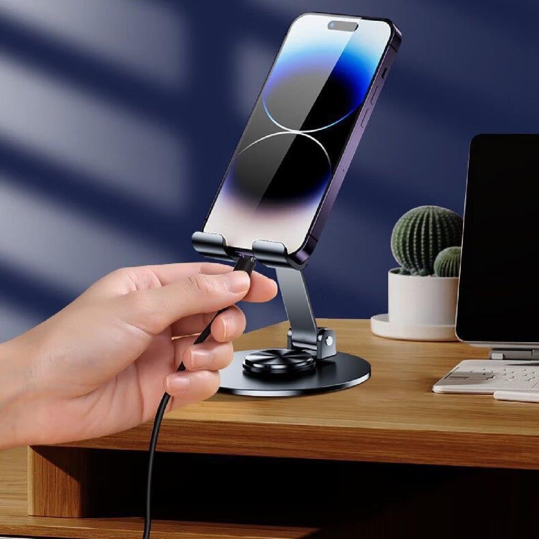 Kıbrıs Metal 360 Derece Dönen Telefon Standı