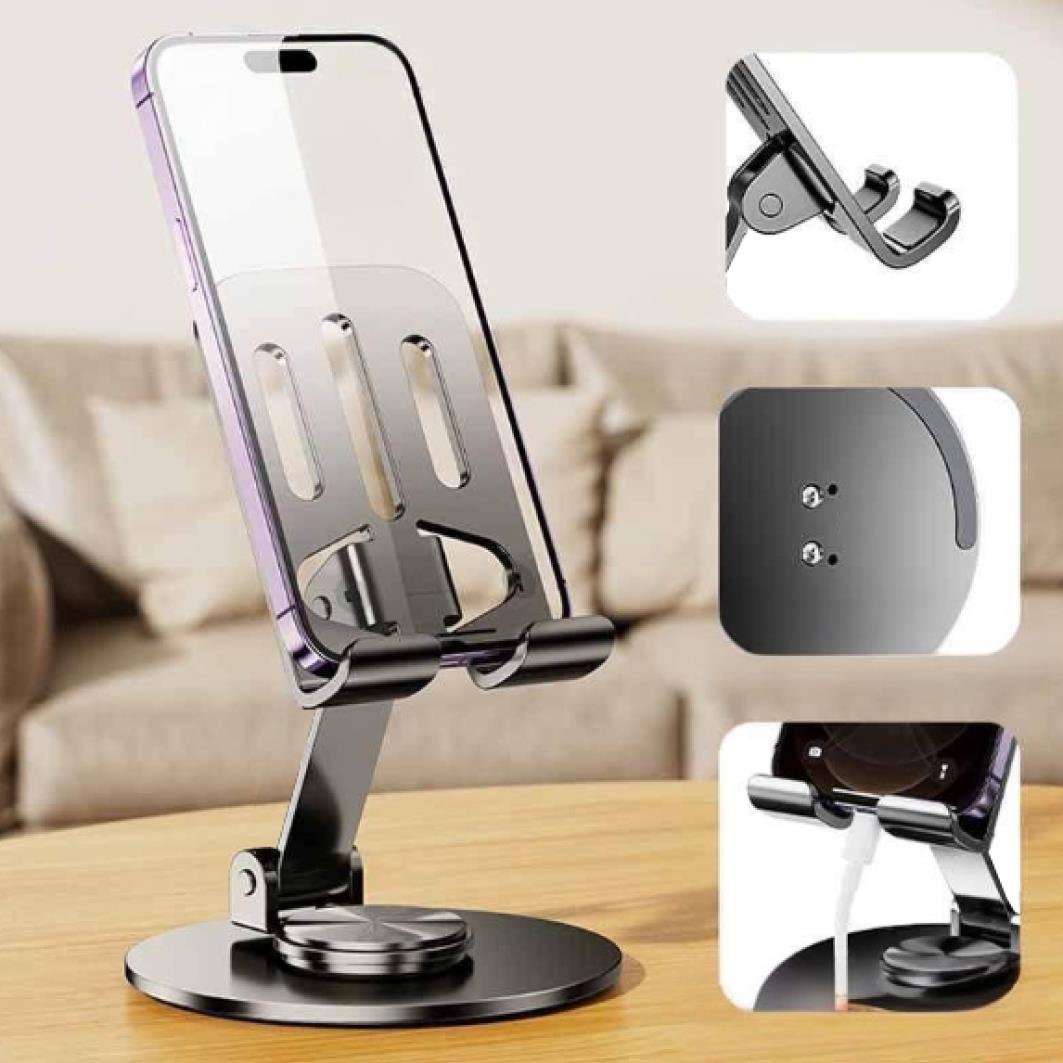 Kıbrıs Metal 360 Derece Dönen Telefon Standı