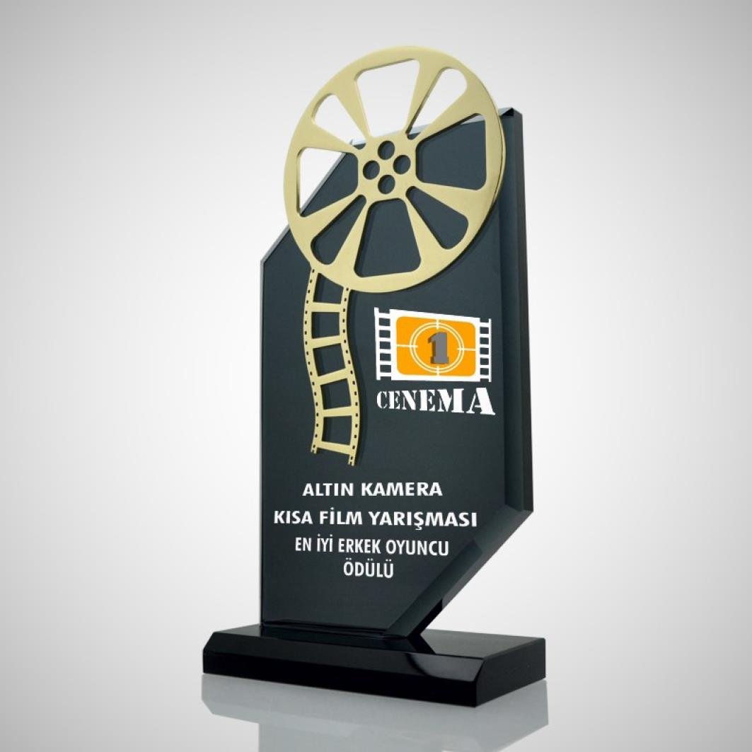 Kıbrıs Özel Üretim Siyah Kristal Plaket