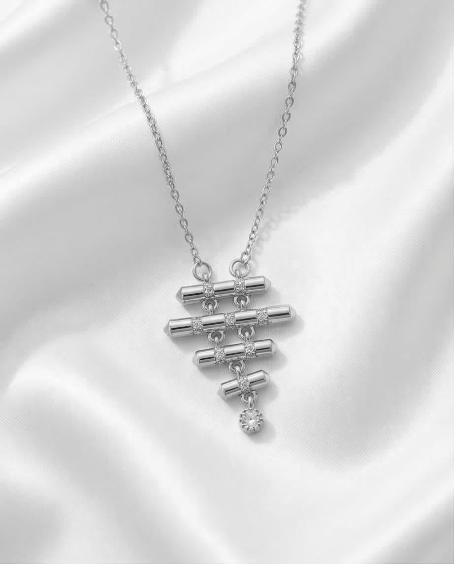 Basamak Kolye Silver