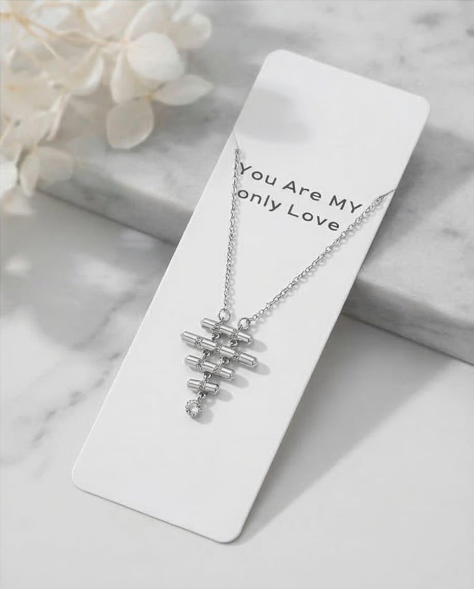 Basamak Kolye Silver