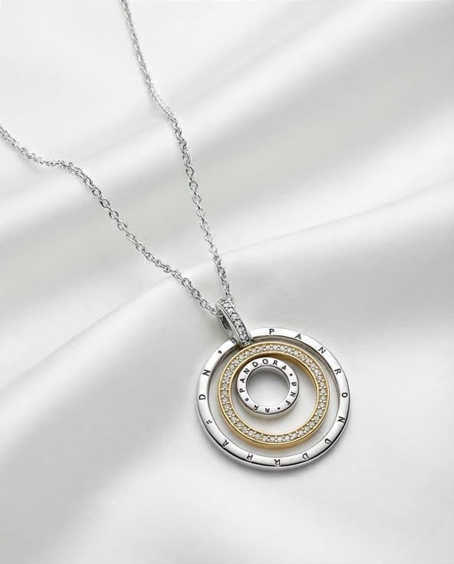 İç İçe Halka Kolye