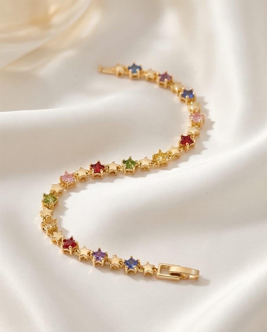 Renkli Taşlı Bileklik