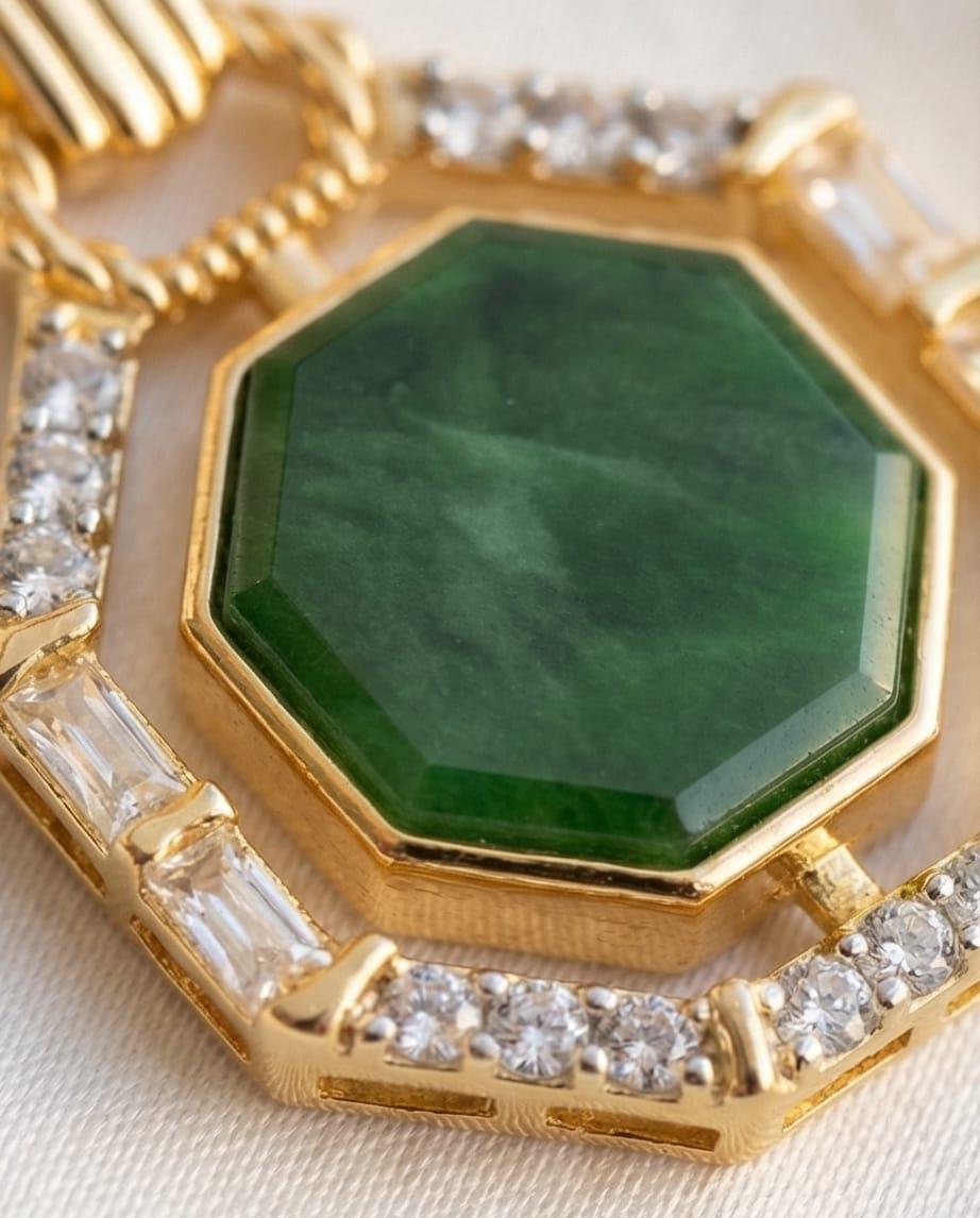 Yeşil Köşegen Kolye