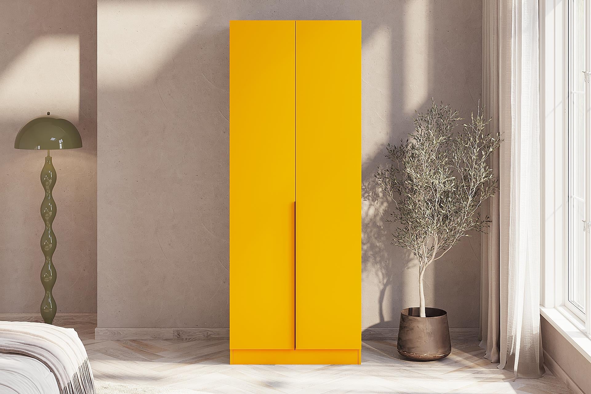 Fua Gardırop Sarı 80 Cm