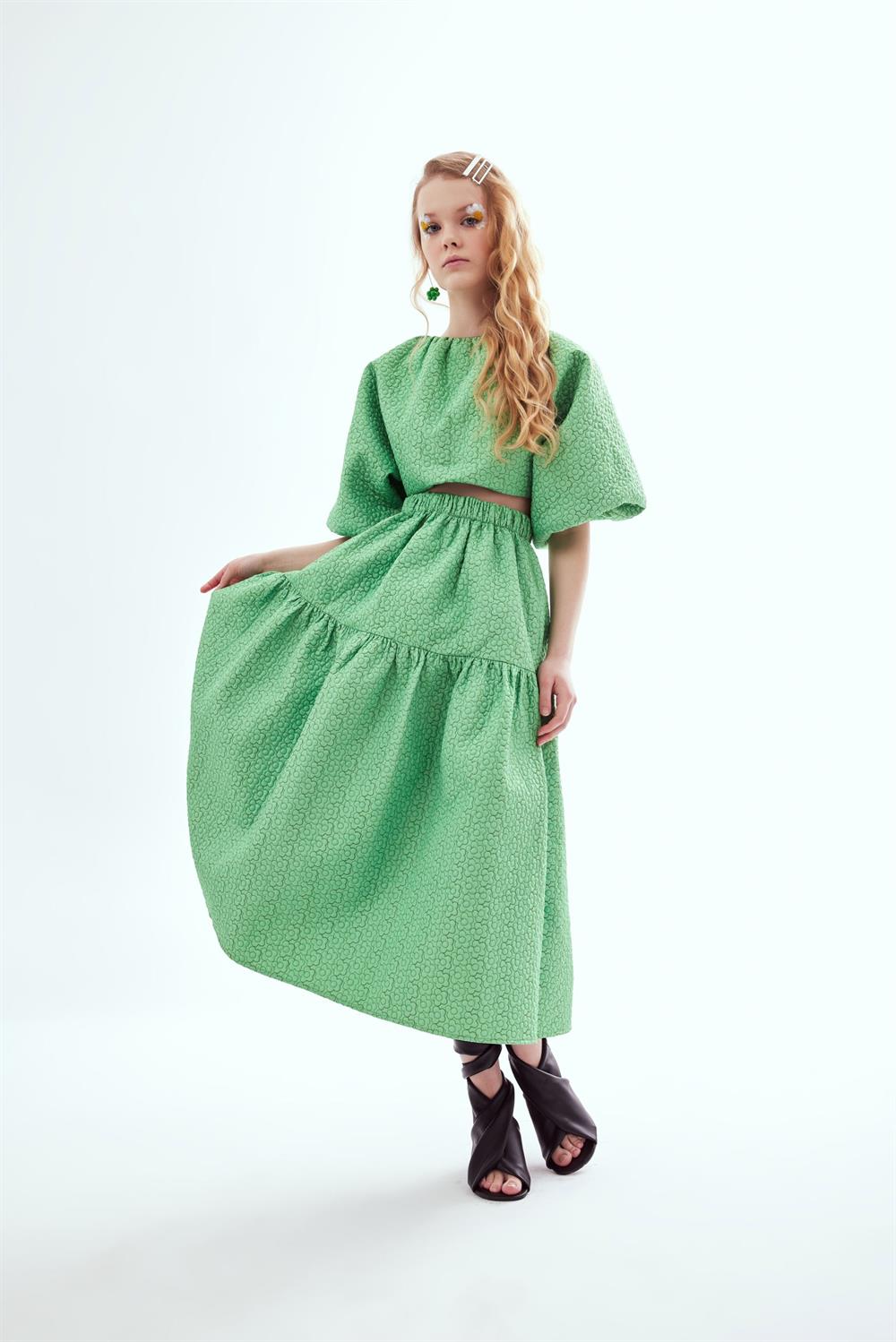 Vanessa Puff Midi Etek