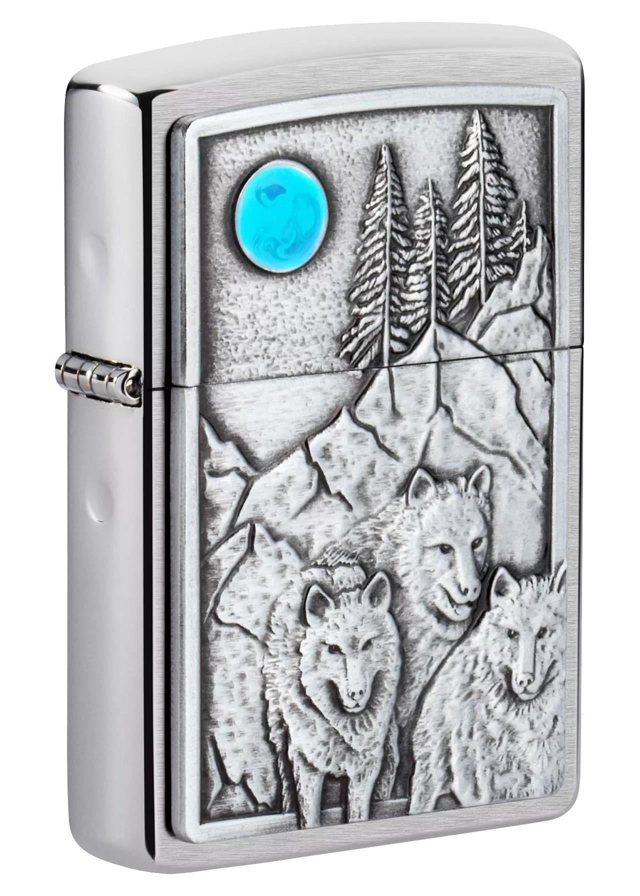 Zippo 200 Wolf & Pack Emblem ÇAKMAK 49295-083609 (7-3)