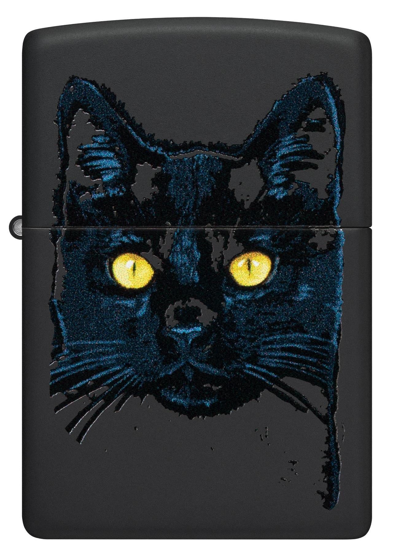 Zippo 218 2022Pff Black Cat Design ÇAKMAK 48491-100061 (3-2)