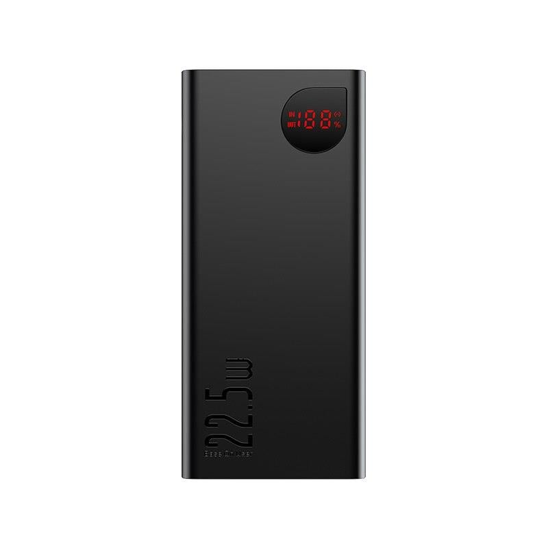 Baseus Adaman 10.000mAh Digital Display 22.5W 2xUSB + PD + QC. Powerbank-Siyah