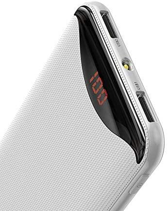 Baseus Gentleman 10.000 mAh LCD Display 2xUSB Powerbank-Beyaz