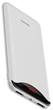 Baseus Gentleman 10.000 mAh LCD Display 2xUSB Powerbank-Beyaz