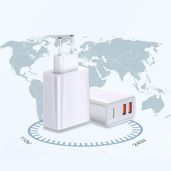 Baseus Speed Pps Pd Qc 4.0 Qc3.0 Hızlı Şarj Adaptörü 30W-Siyah