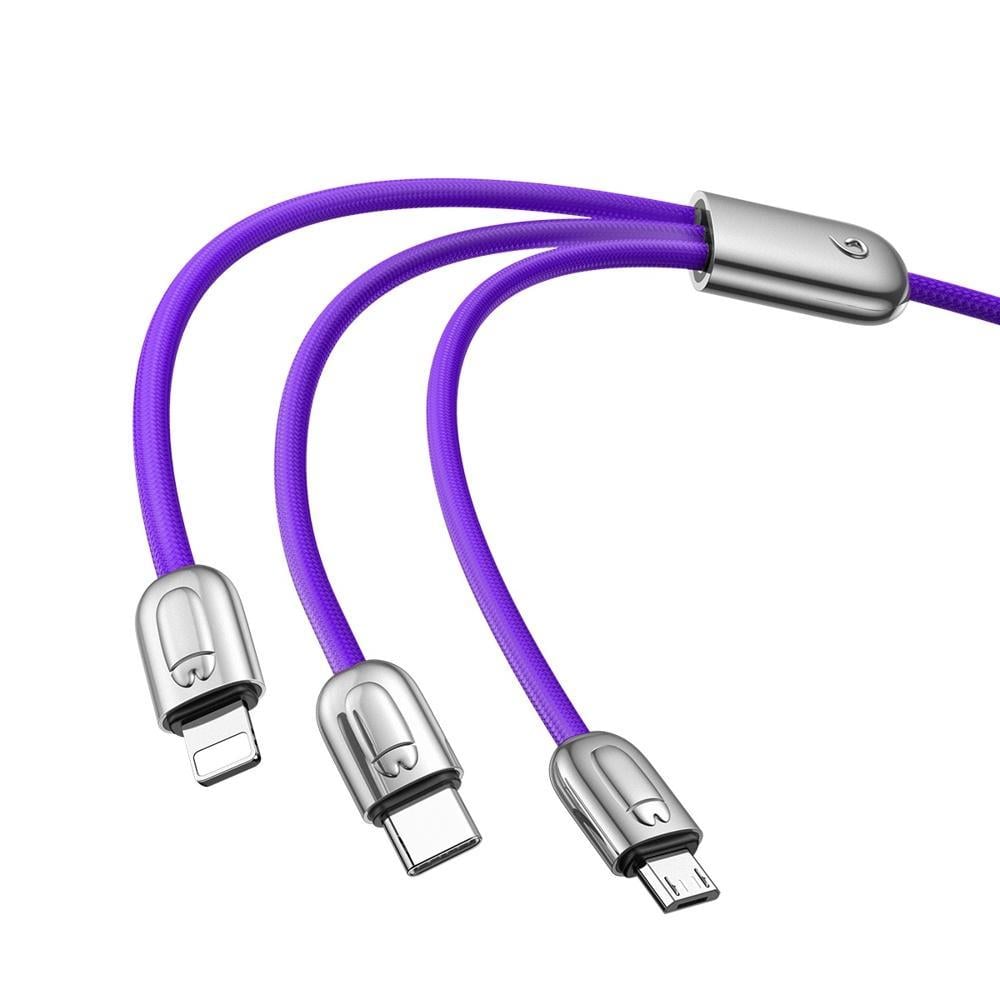 BASEUS THREE LITTLE PIGS 3 IN 1 CABLE 1.2 M MOR