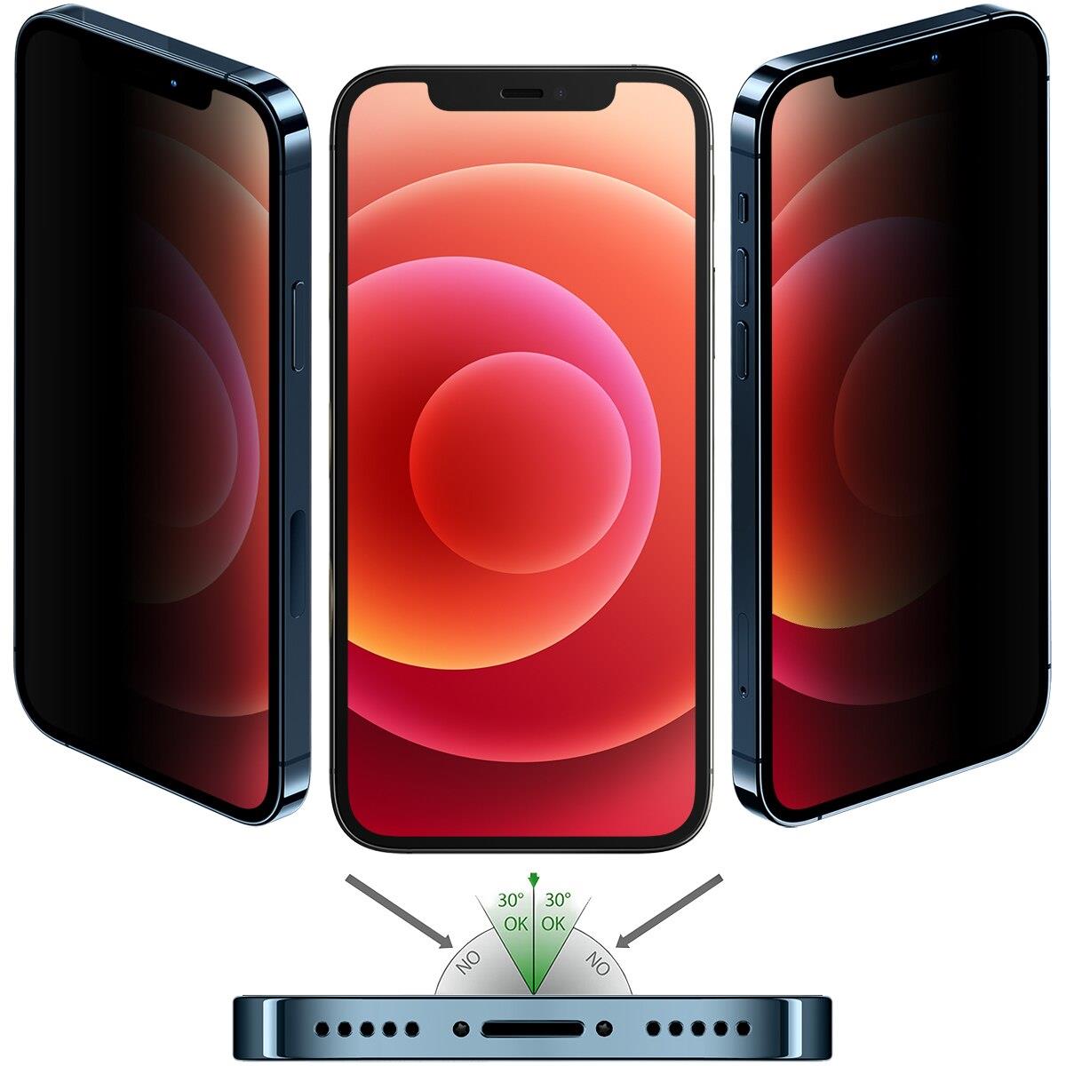 BUFF İPHONE 12  5D PRİVACY EKRAN KORUYUCU                             