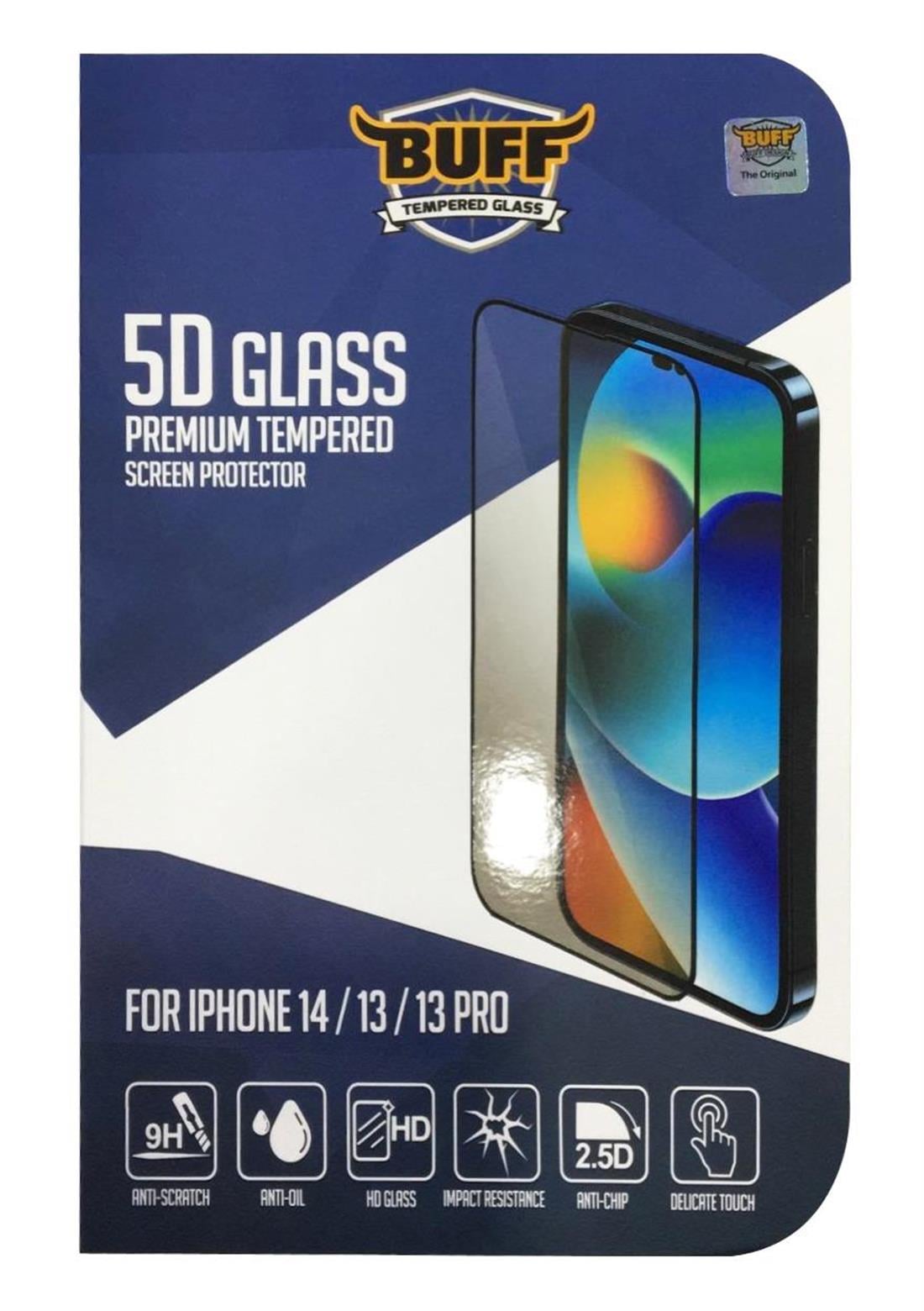 BUFF İPHONE 14/13/13 PRO 5D GLASS EKRAN KORUYUCU
