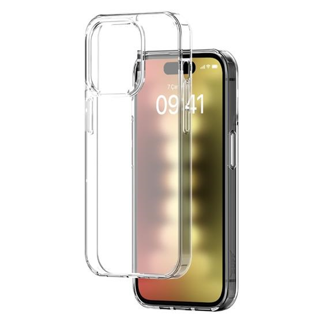 Buff iPhone 15 Pro Air Hybrid Kılıf Crystal Clear