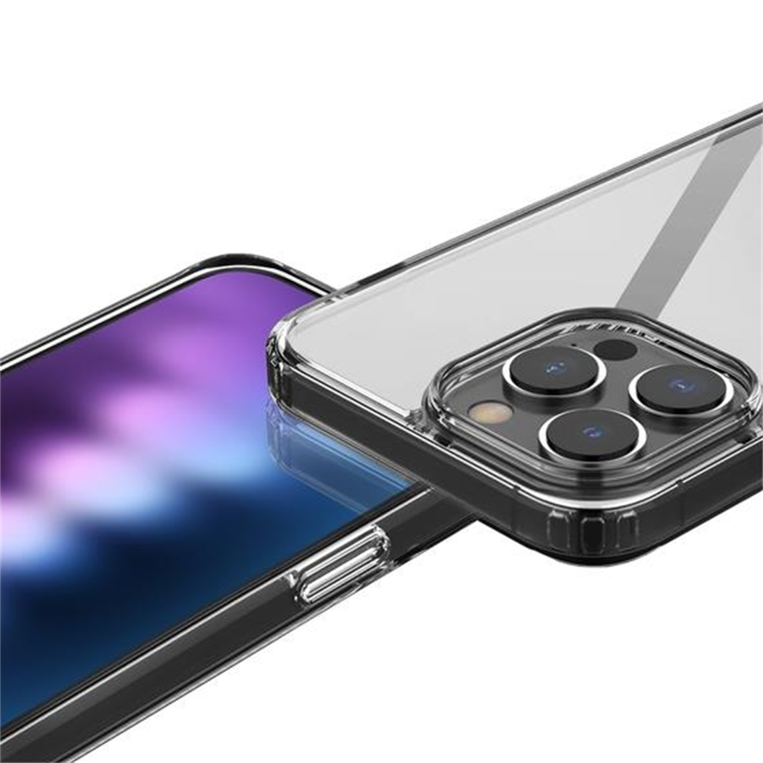 Buff iPhone 15 Pro Max Air Hybrid Kılıf Smoke Black