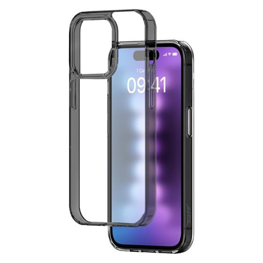 Buff iPhone 15 Pro Max Air Hybrid Kılıf Smoke Black