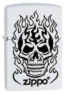 ZİPPO 214 FLAMING SKULL  ÇAKMAK  28770-000004 (1-1)