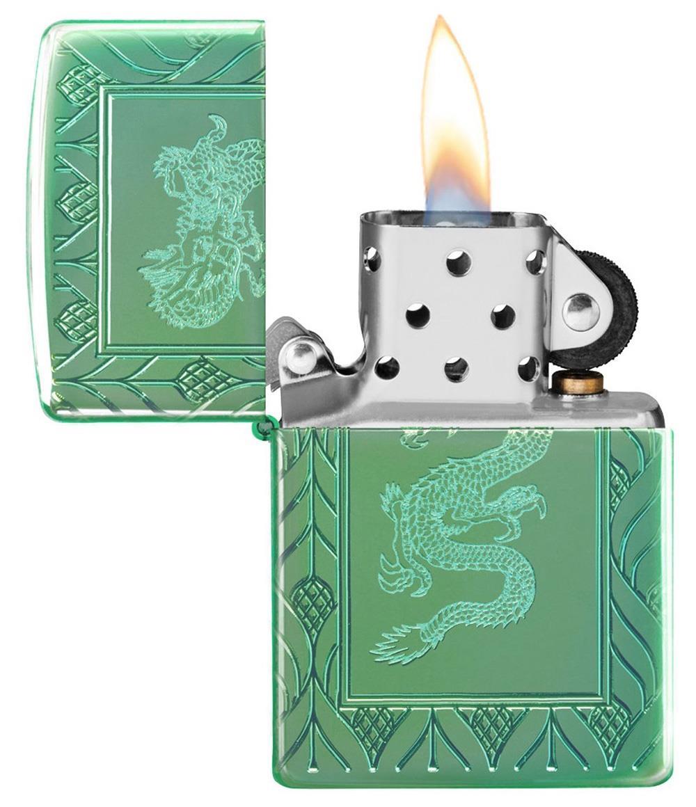 Zippo Armor Hp Green Elegant Dragon ÇAKMAK 49054-075226 (10-1)