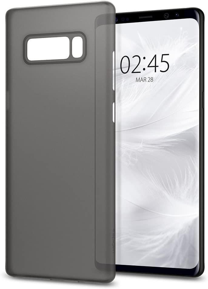 Galaxy Note 8 Kılıf, Spigen Air Skin Ultra İnce 4 Tarafı Tam Koruma Bl