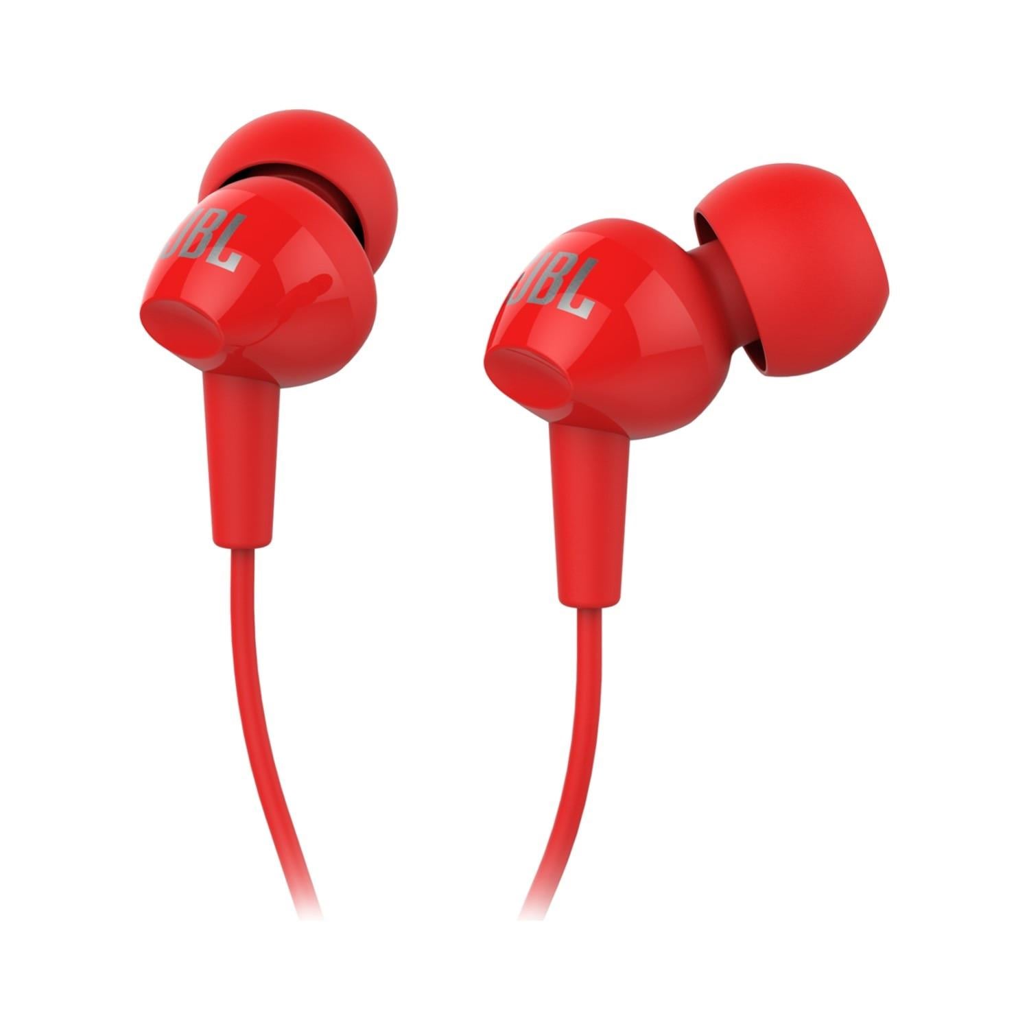 JBL C100SI, EARPHONE, CT, IE, RED