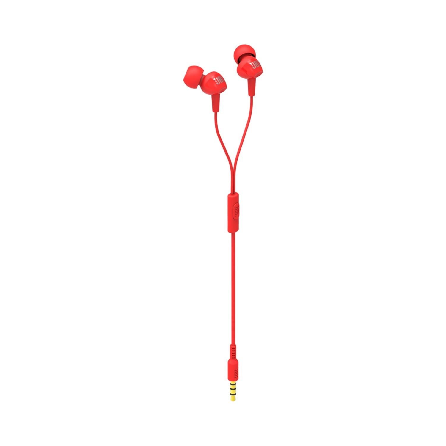 JBL C100SI, EARPHONE, CT, IE, RED