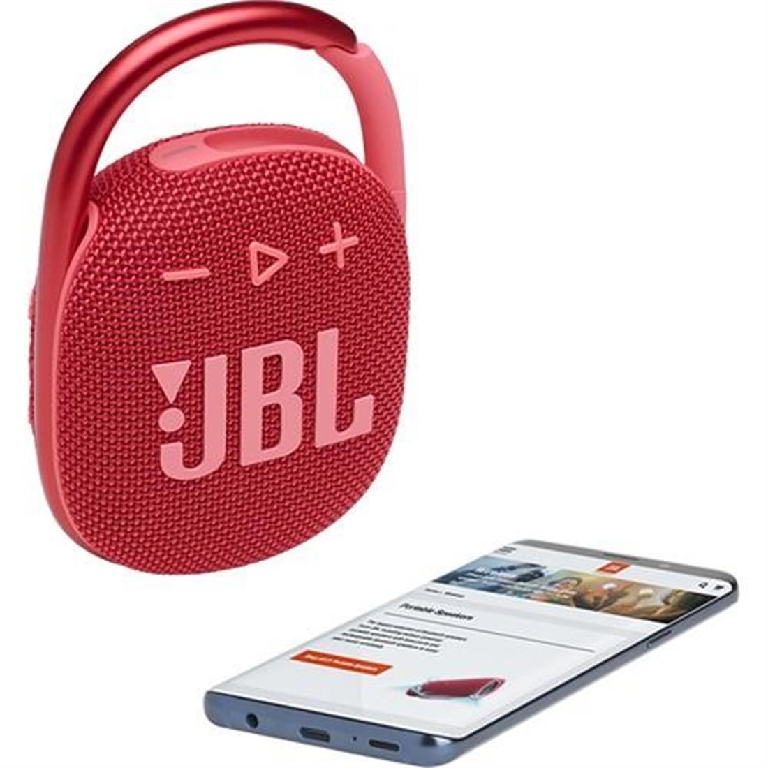 JBL CLIP4 BLUETOOTH SPEAKER IP67 RED