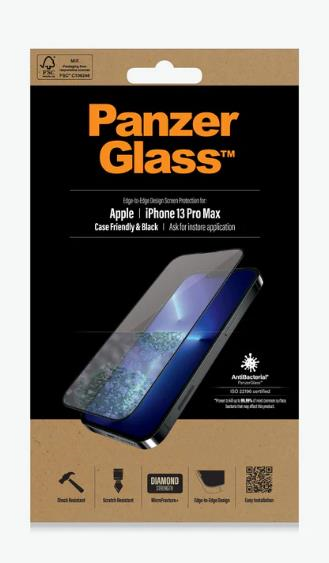 PanzerGlass Apple İphone 13 Pro Max Case Friendly AB, Black