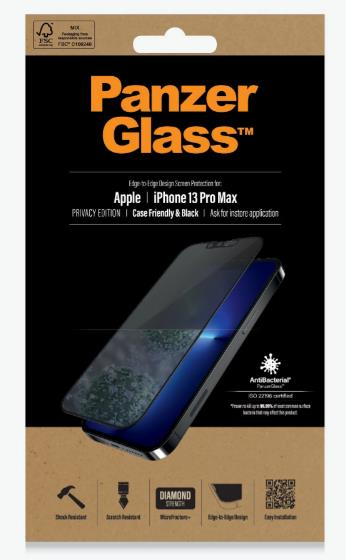 PanzerGlass Apple İphone 13 Pro Max Case Friendly  Privacy AB