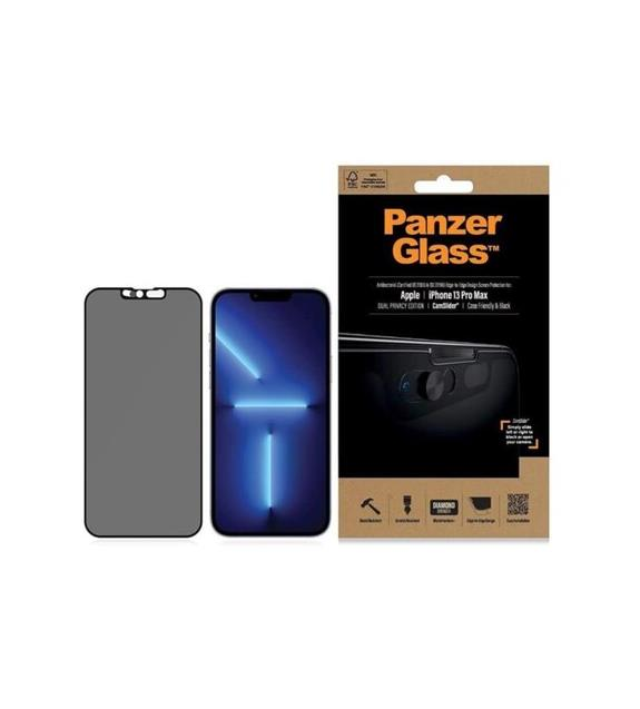 PanzerGlass Apple İphone 13 Pro Max Case Friendly Camslider Privacy AB, Black