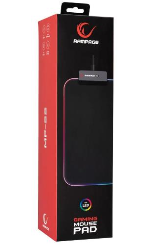 Rampage MP- 22 Siyah 300*800*3mm RGB Ledli Gaming Mouse Pad