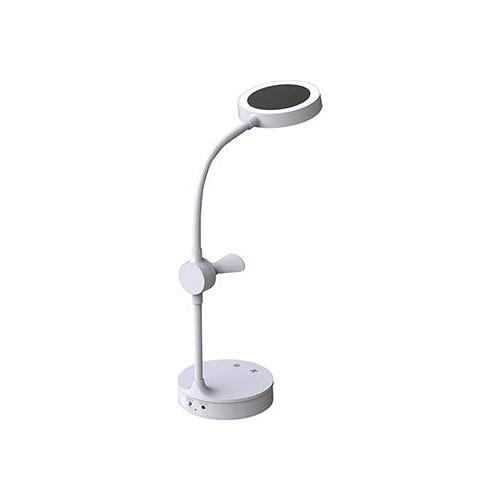 S-link SL-8740 Masa Üstü Ledli Fanlı - Aynalı Makyaj ve Okuma Lambası