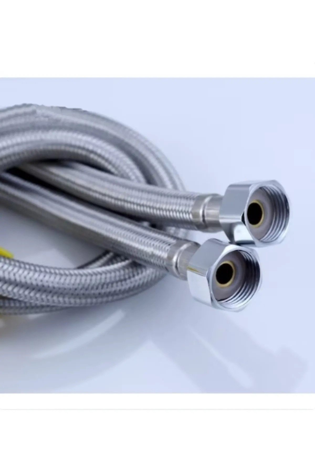 FLEX ÇELİK 1/2* 1/2 UÇ 100 CM BOY 1 ADET TAHARET VE KLOZET BAĞLANTISI