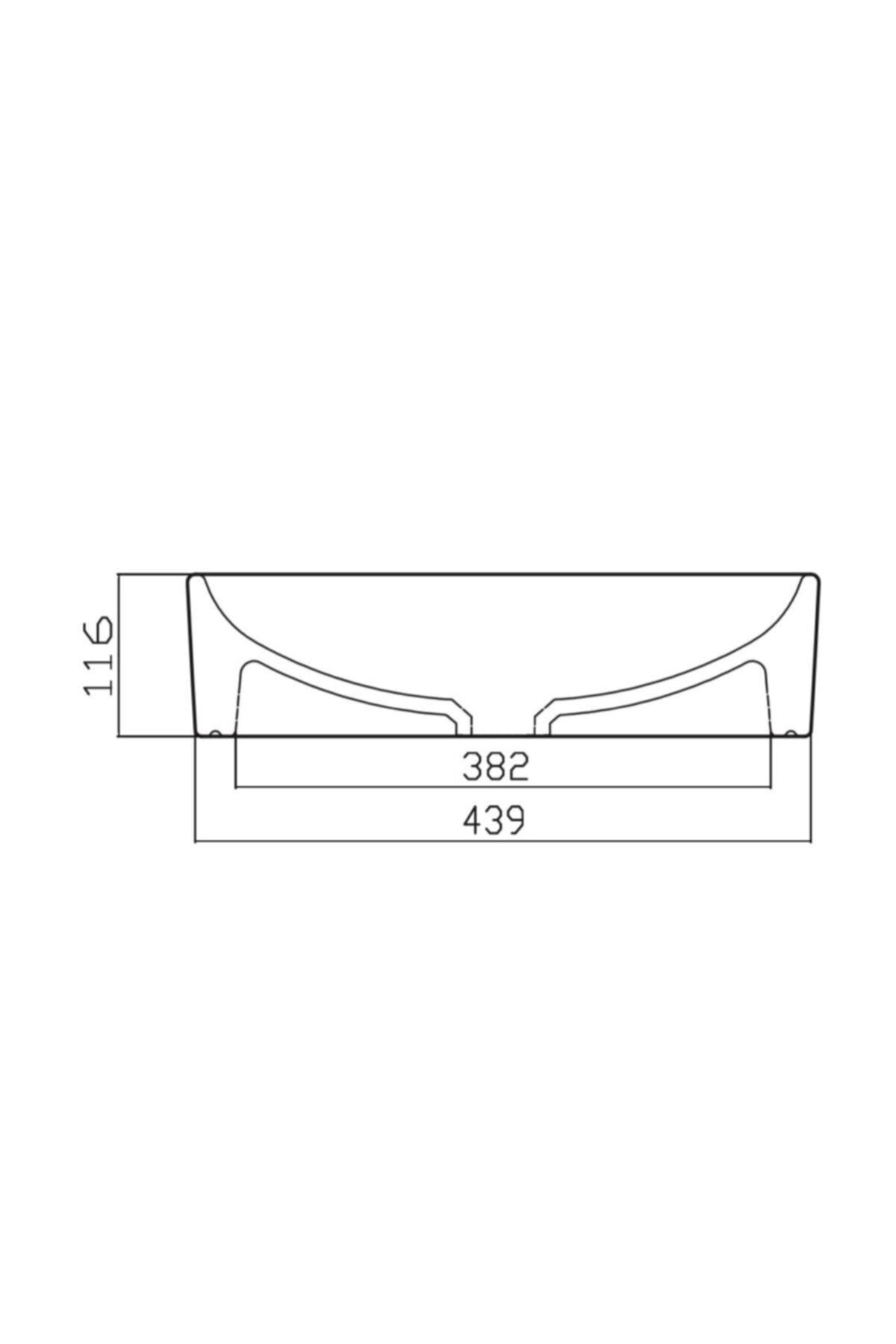 GÜRAL NOVA BATARYA DELİKSİZ MOBİLYA ÜSTÜ LAVABO ÇAP 45 CM