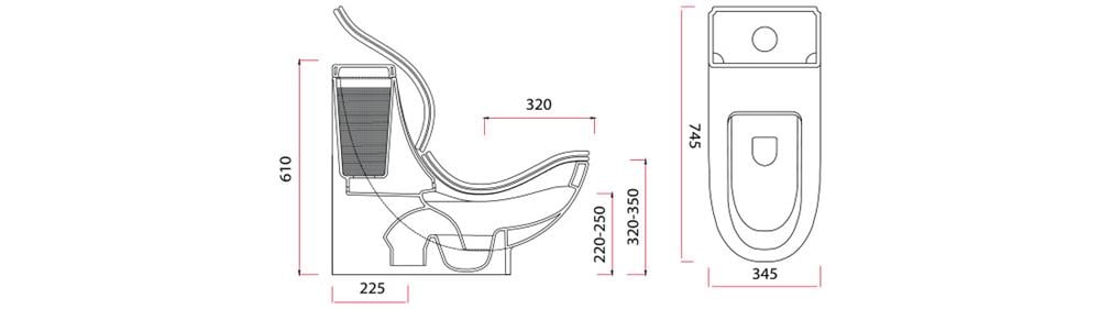 GÜRAL VİT WC HEALTH ÖDÜLLÜ KLOZET SETİ