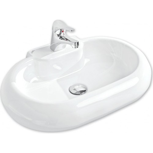 Güralvit Oval Mobilya Üstü Lavabo 39,5 x 61,5 Beyaz
