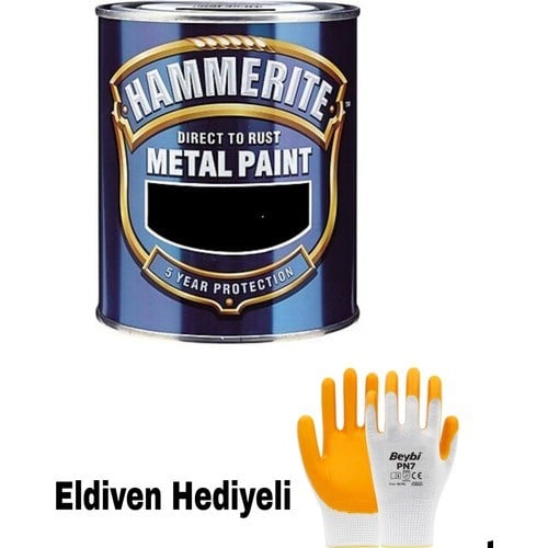 Hammerite Çekiçlenmiş Görünümlü Boya 2,5 Lt Siyah
