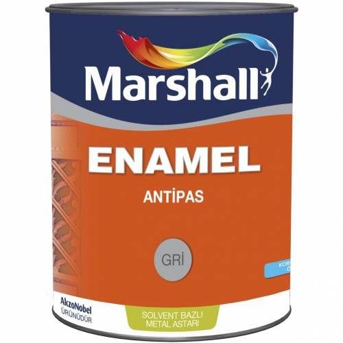 MARSHALL ENAMEL ANTİPAS GRİ 3 KG PAS ÖNLEYİCİ ASTAR BOYA
