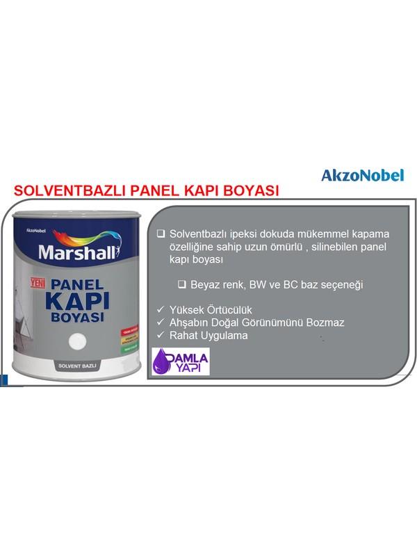 MARSHALL SOLVENT BAZLI PANEL KAPI BOYASI 0.75 LT 1 KG BEYAZ