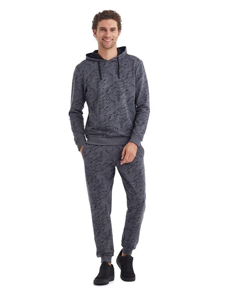 Blackspade Erkek Antrasit Kapüşonlu Sweatshirt 40075