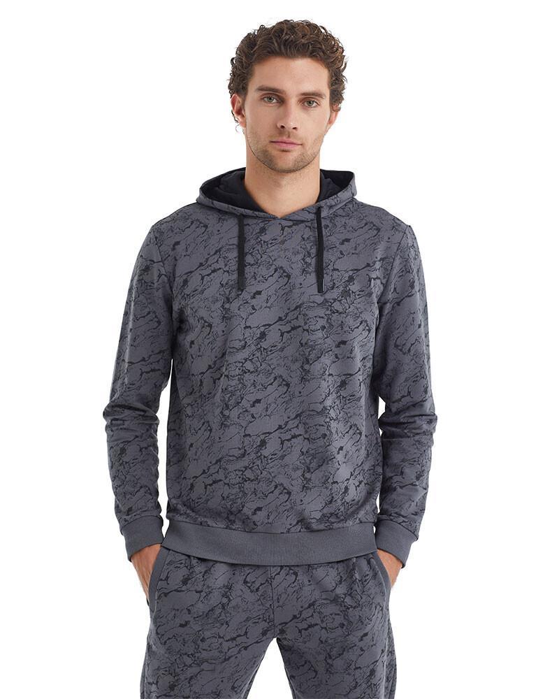 Blackspade Erkek Antrasit Kapüşonlu Sweatshirt 40075