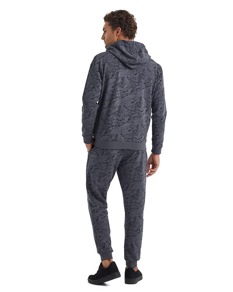 Blackspade Erkek Antrasit Kapüşonlu Sweatshirt 40074 