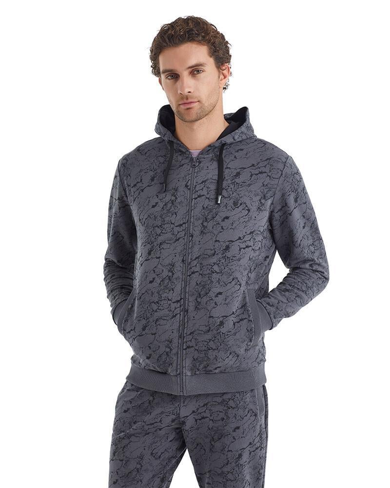 Blackspade Erkek Antrasit Kapüşonlu Sweatshirt 40074 