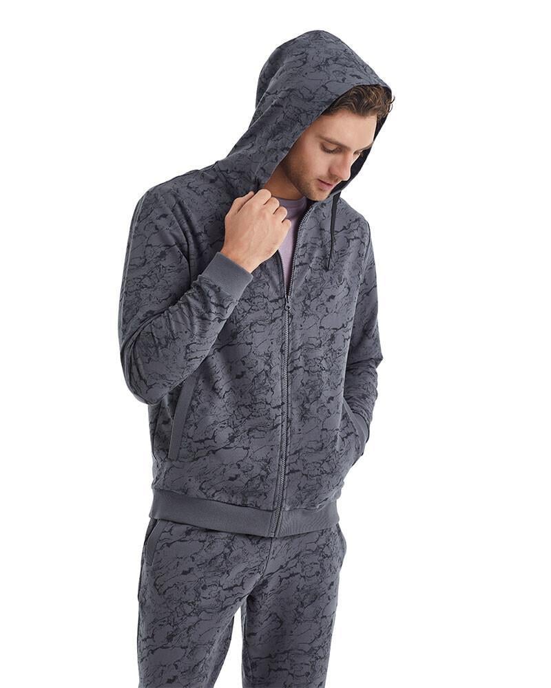 Blackspade Erkek Antrasit Kapüşonlu Sweatshirt 40074 