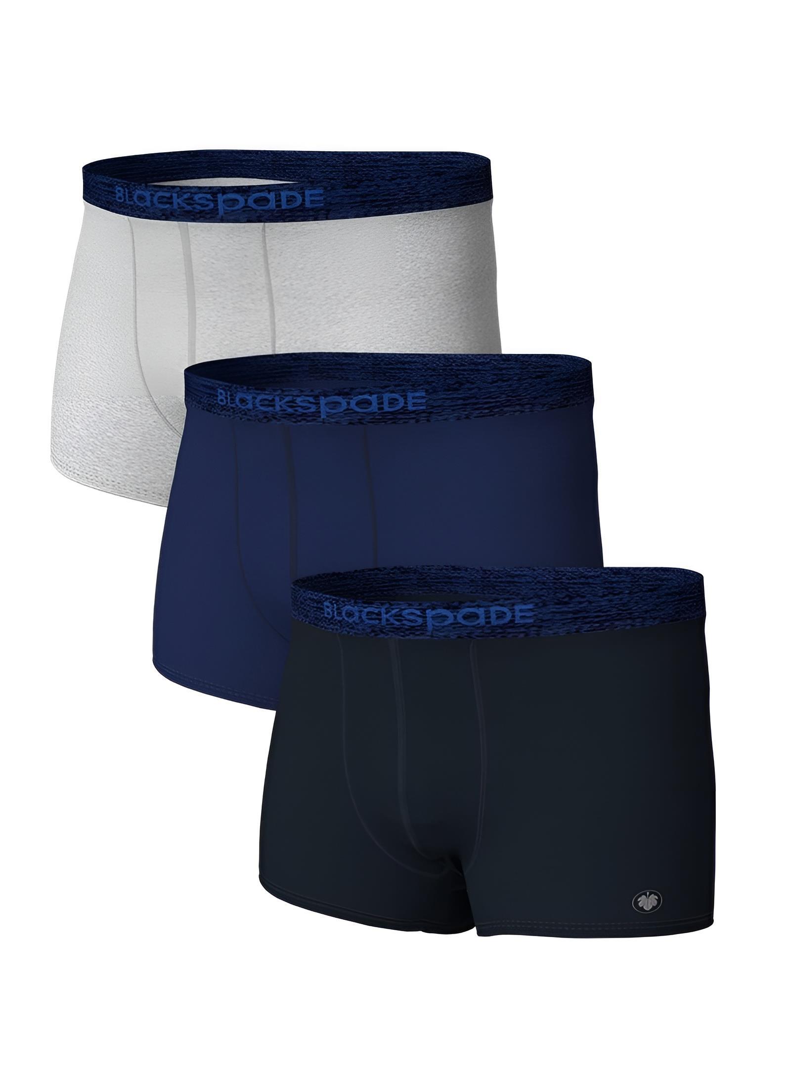 Blackspade Erkek Gri Boxer 3'lü Paket Modern Basics 9473