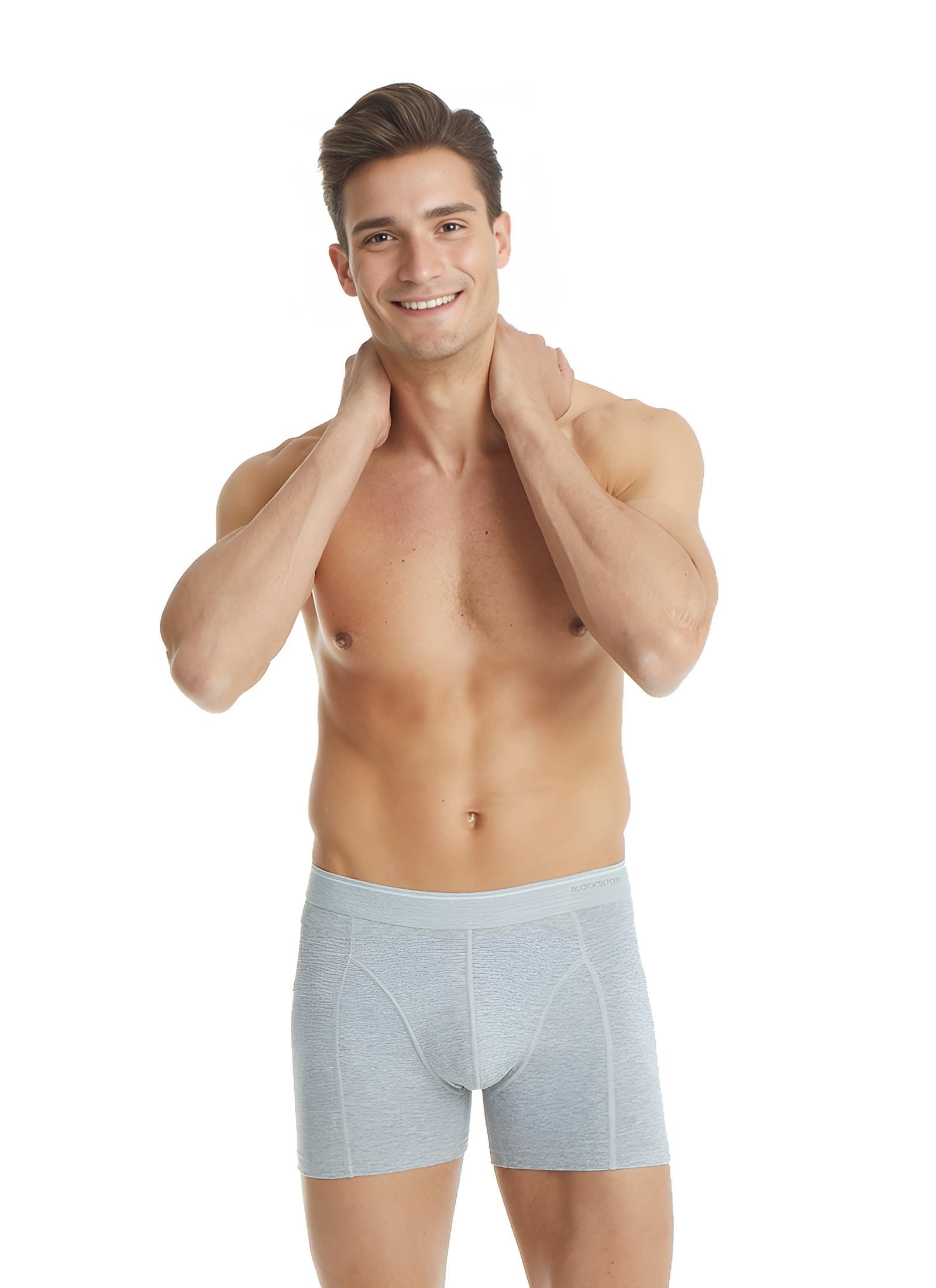 Blackspade Erkek Gri Pamuklu Boxer 9233